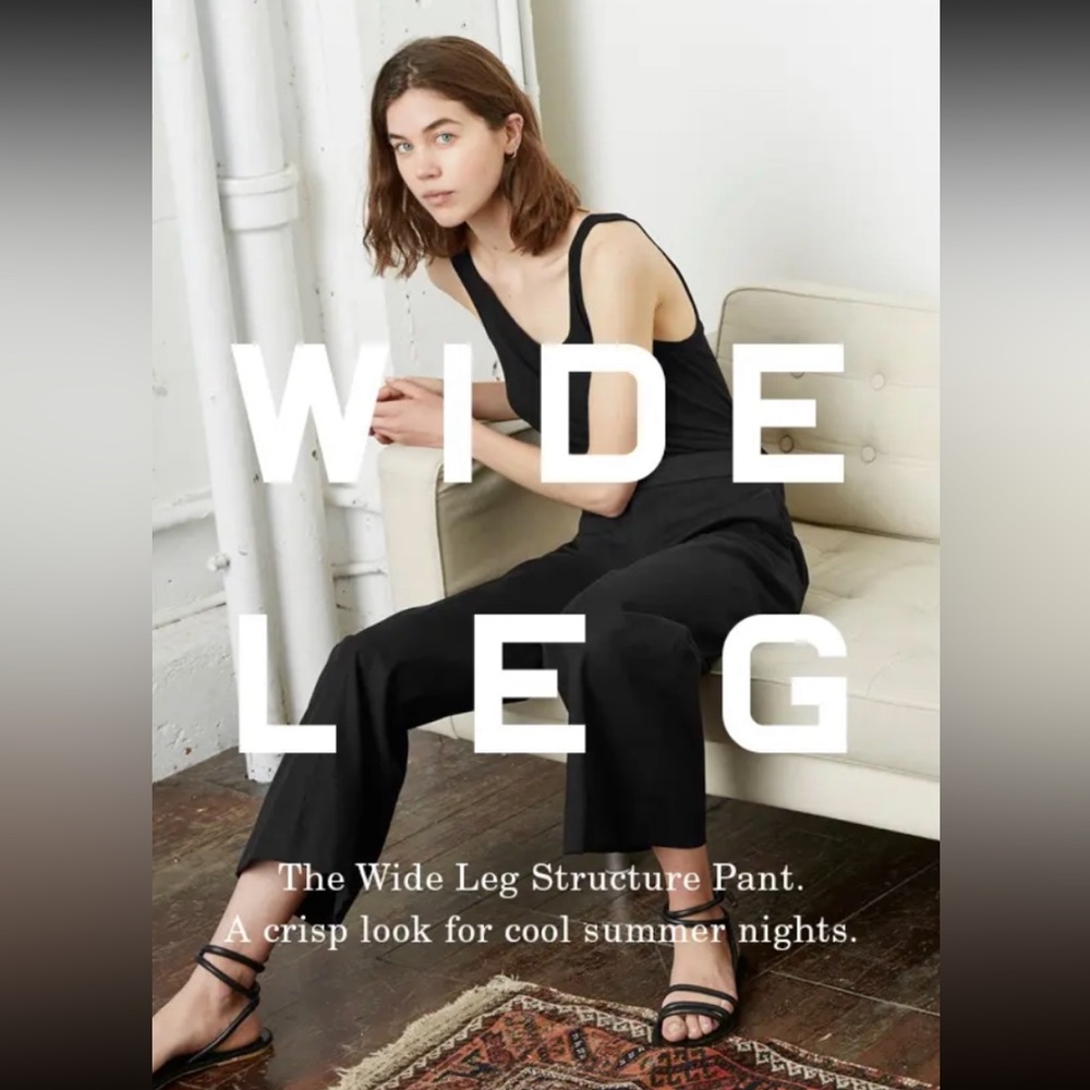 Everlane The Wide Leg Structure Pant - Picture 2 of 15